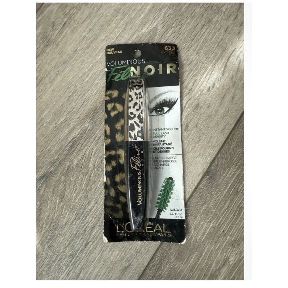 L’Oréal Voluminous Feline Washable Mascara 633 Blackest Noir New Sealed